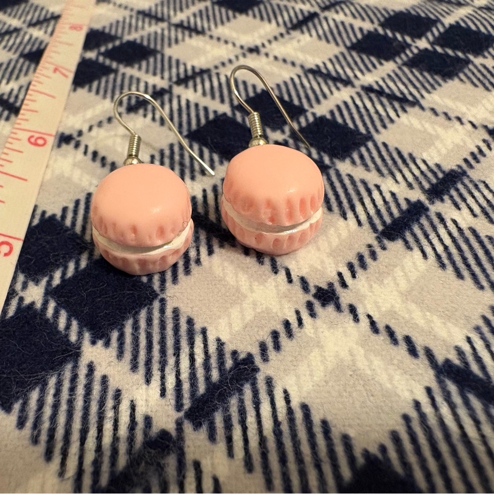 Pink Macaron Earrings